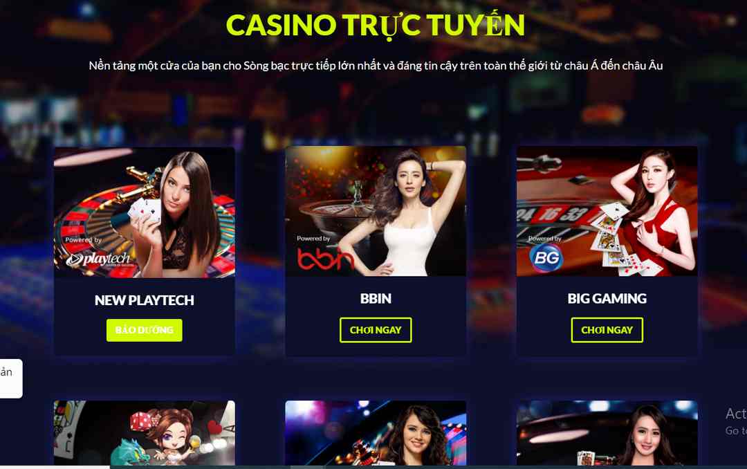 Casino trực tuyến BBIN là anh cả trong phát triển game