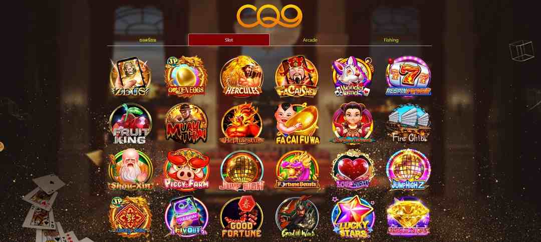 CQ9 cung cấp ra thị trường đa dạng sản phẩm slot với nhiều chủ đề