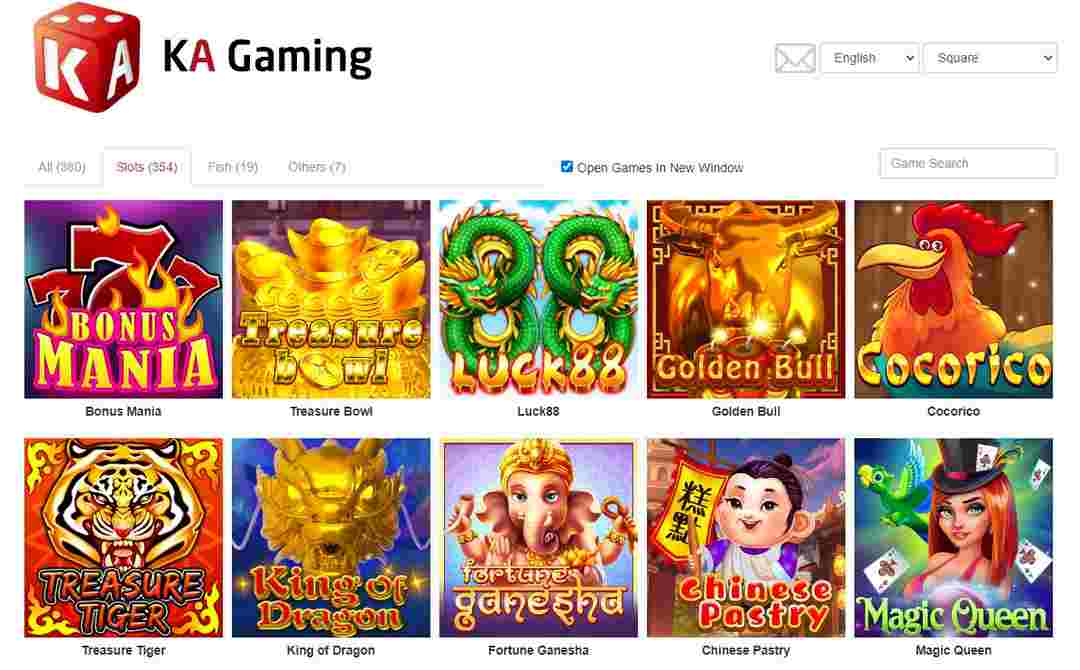 Kho game slots đỉnh cao của KA Gaming