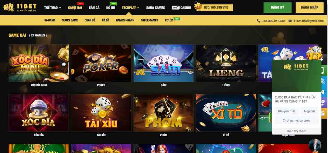 11bet là cổng game được đông đảo cược thủ yêu thích