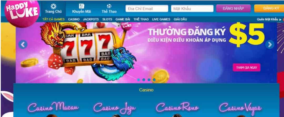 Slot game cực kỳ hay ho tại Happyluke 