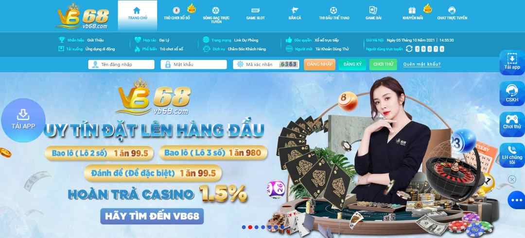 Vb68 - Chơi cá cược online với nhà cái uy tín hàng đầu