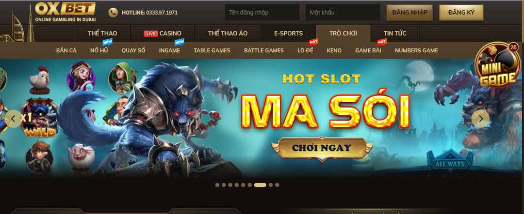 slot game cực nổi tiếng “ma sói” chơi ngay ăn thưởng khủng