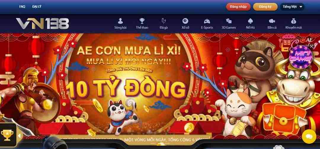 vn138 hiện là cái tên nổi tiếng trong làng cá cược online