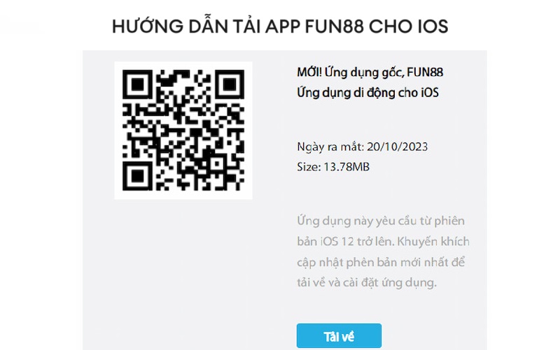 Cách tải Fun88 bằng điện thoại iOS